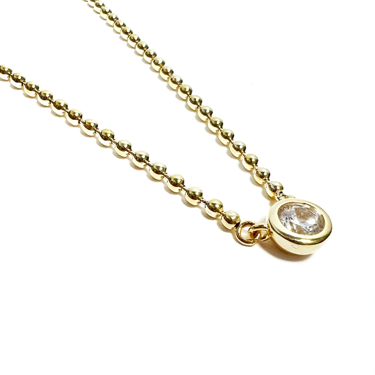 Bezel Solitaire Necklace