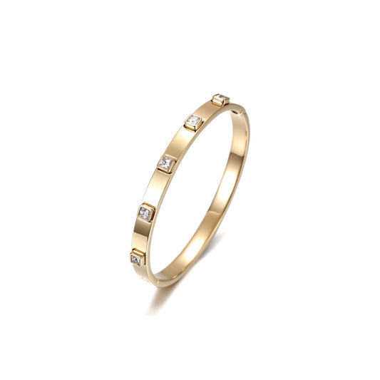 Square Bezel Bangle